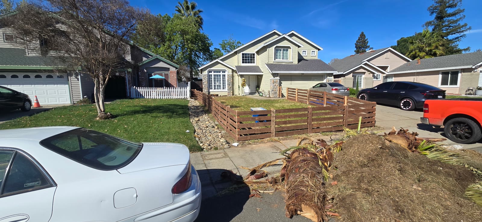 Finished landscaping result